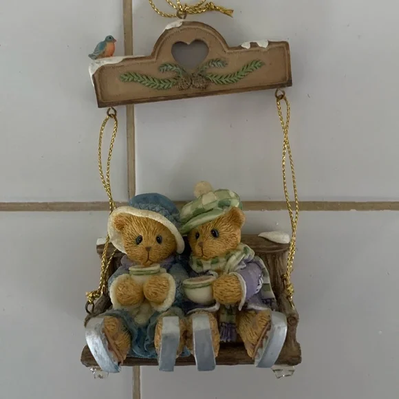 Set of 2 Bradford Exchange Collectable Teddy Bear Ornaments (1999) - Picture 4 of 12